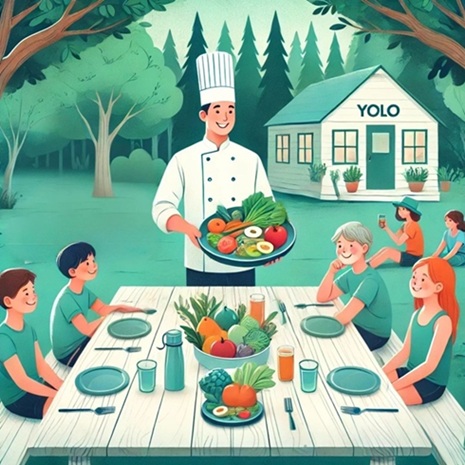 Moments de partage et alimentation saine en colonie Yolo